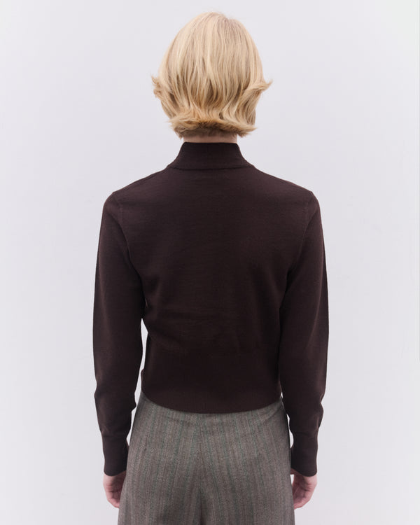 Dries Van Noten - Women’s Merino Wool Sweater - (Dark Brown)