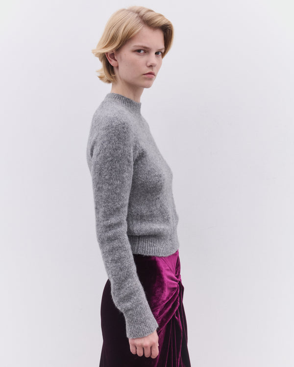 Dries Van Noten - Women’s Fitted Sweater - (Mid Grey)
