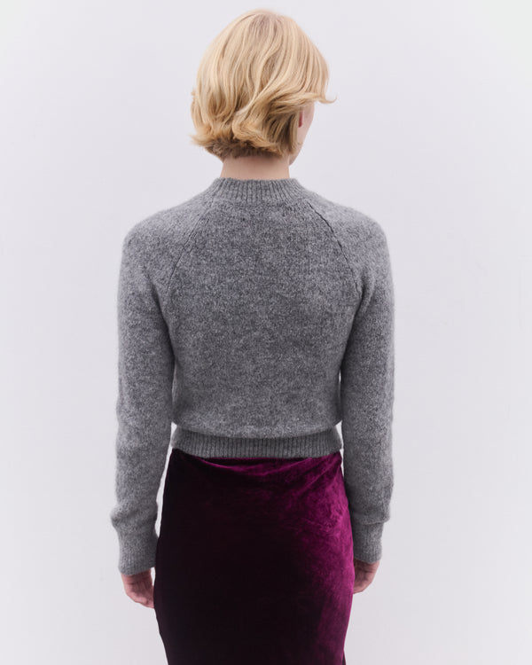 Dries Van Noten - Women’s Fitted Sweater - (Mid Grey)