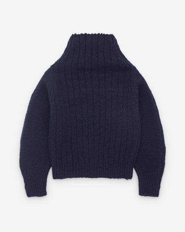 Dries Van Noten - Men’s Oversized Wool Sweater - (Navy)