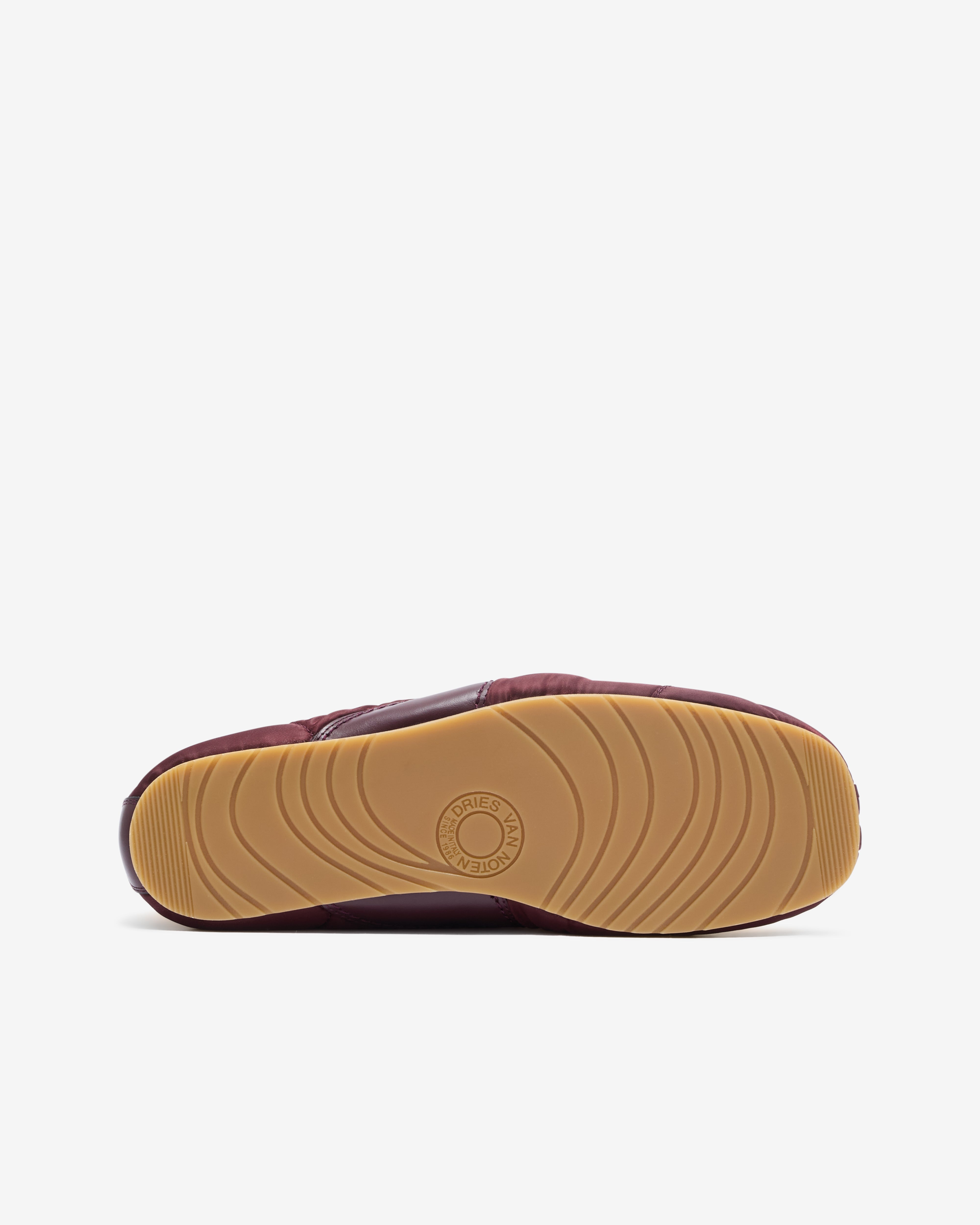 Dries Van Noten: Men's Nylon Sneakers (Bordeaux) | Dover Street
