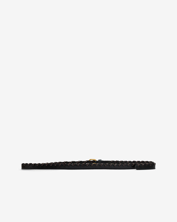 Dries Van Noten - Women’s Embellished Leather Belt - (Taupe)