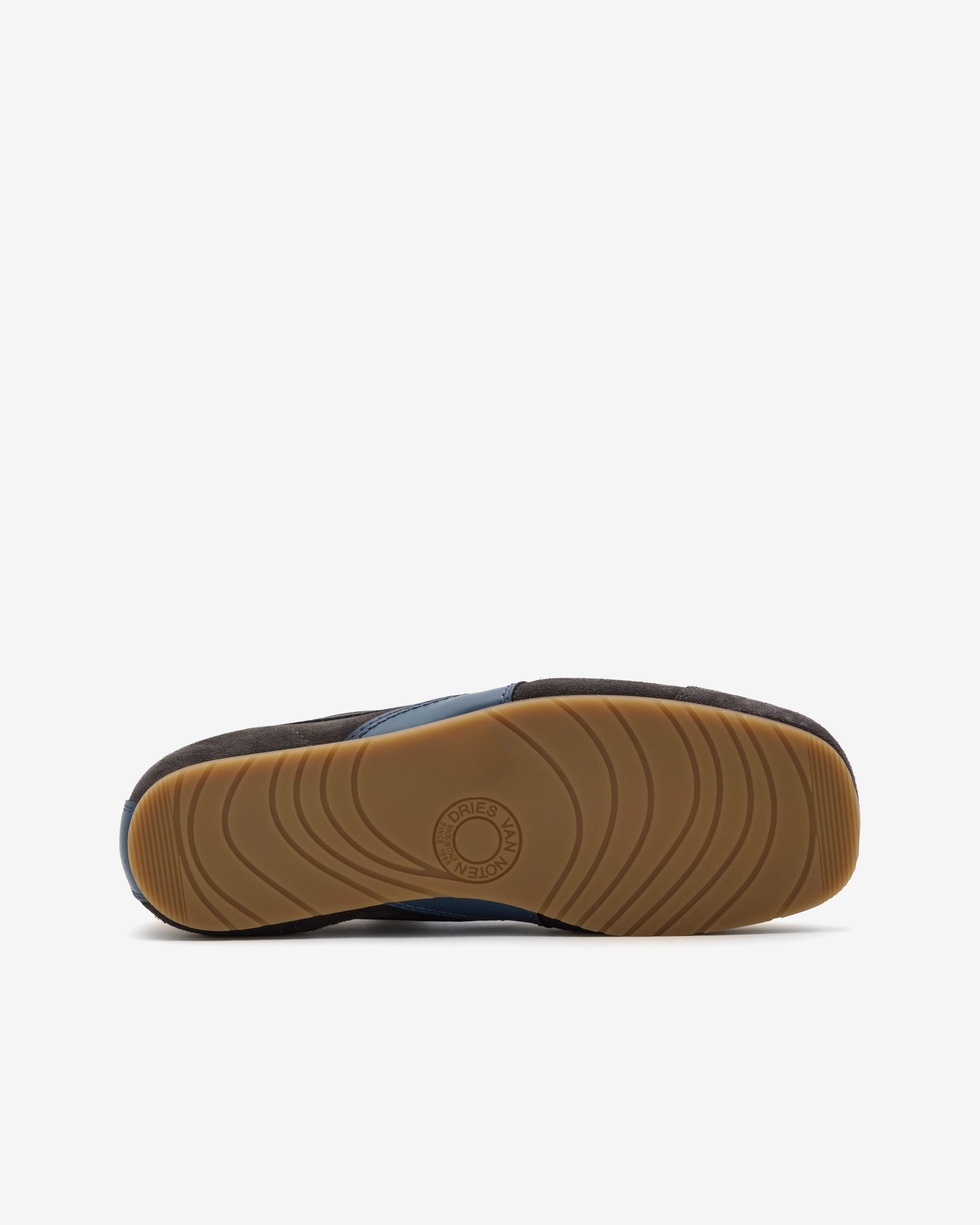 Dries Van Noten: Men's Suede Sneakers (Steel) | Dover Street