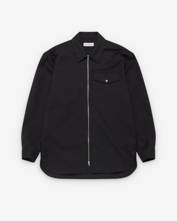 Dries Van Noten - Men's Zipped Shirt - (Black)