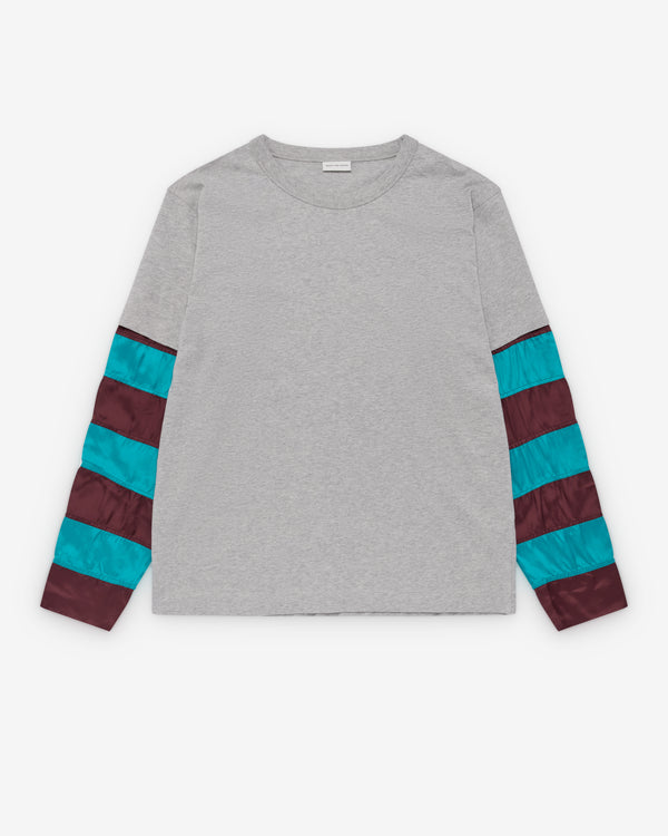 Dries Van Noten - Men's Contrast T-Shirt - (Grey Melange)