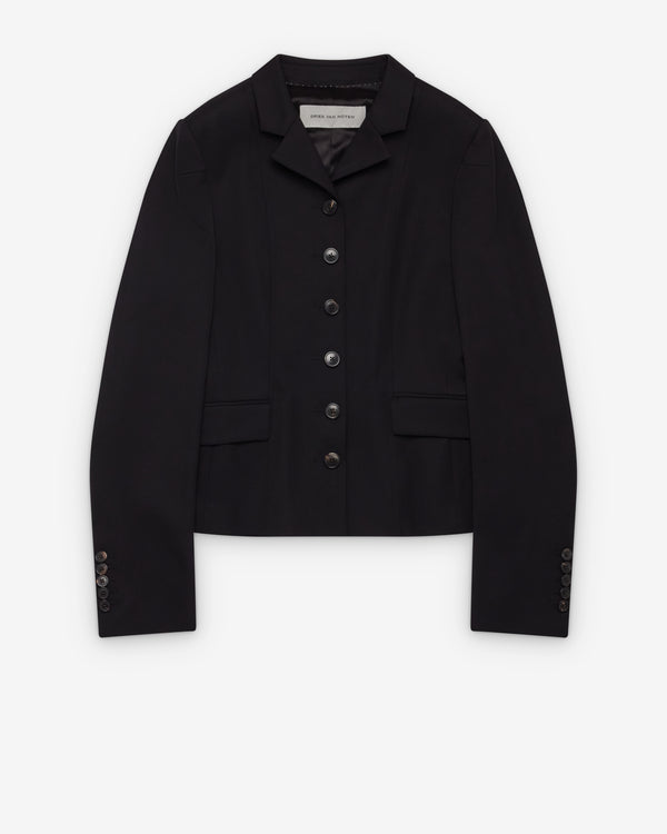 Dries Van Noten - Women's Fitted Scuba Blazer - (Black)