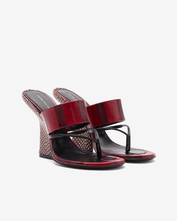 Dries Van Noten - Women's Open Toe Mules - (Red)