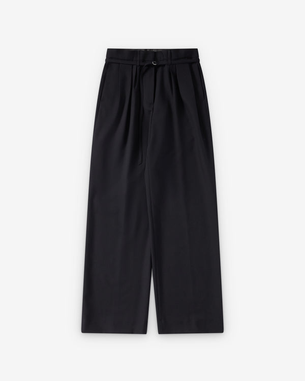 Dries Van Noten  - Women's Belted Wool Pants - (Black)