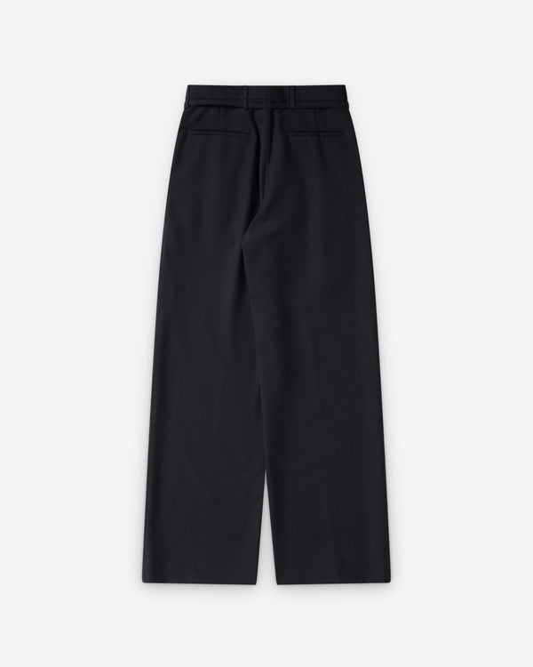 Dries Van Noten  - Women's Belted Wool Pants - (Black)