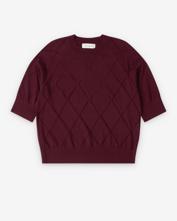 Dries Van Noten  - Women's Tuan Sweater - (Wine)