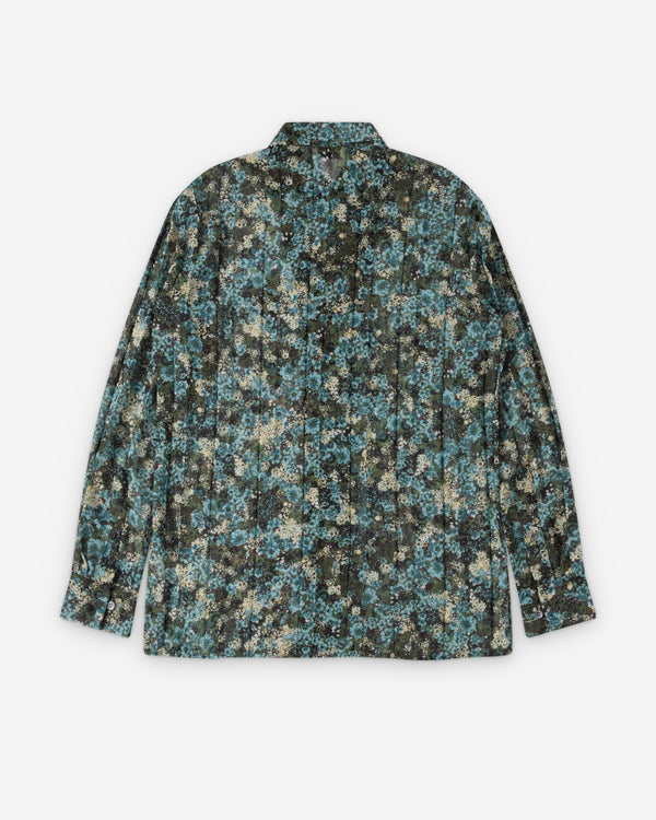 Dries Van Noten - Women's Pleated Clavelly Shirt - (Sky)