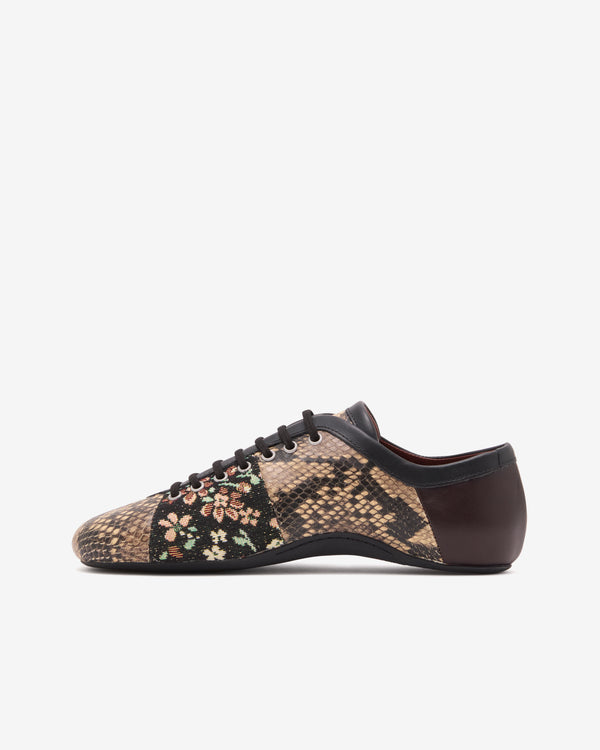 Dries Van Noten  - Women's Printed Ballerina Sneakers - (Forest)