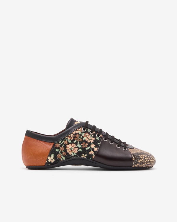 Dries Van Noten  - Women's Printed Ballerina Sneakers - (Forest)