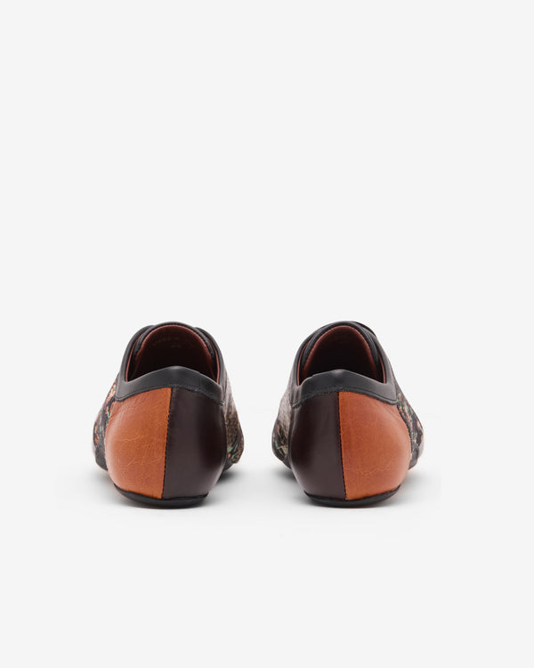 Dries Van Noten  - Women's Printed Ballerina Sneakers - (Forest)