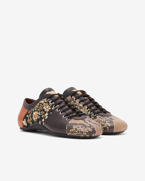 Dries Van Noten  - Women's Printed Ballerina Sneakers - (Forest)