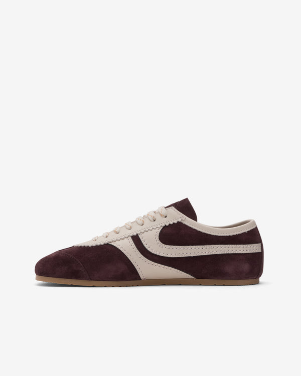 Dries Van Noten  - Men's Suede Sneakers - (Dark Purple/Beige)