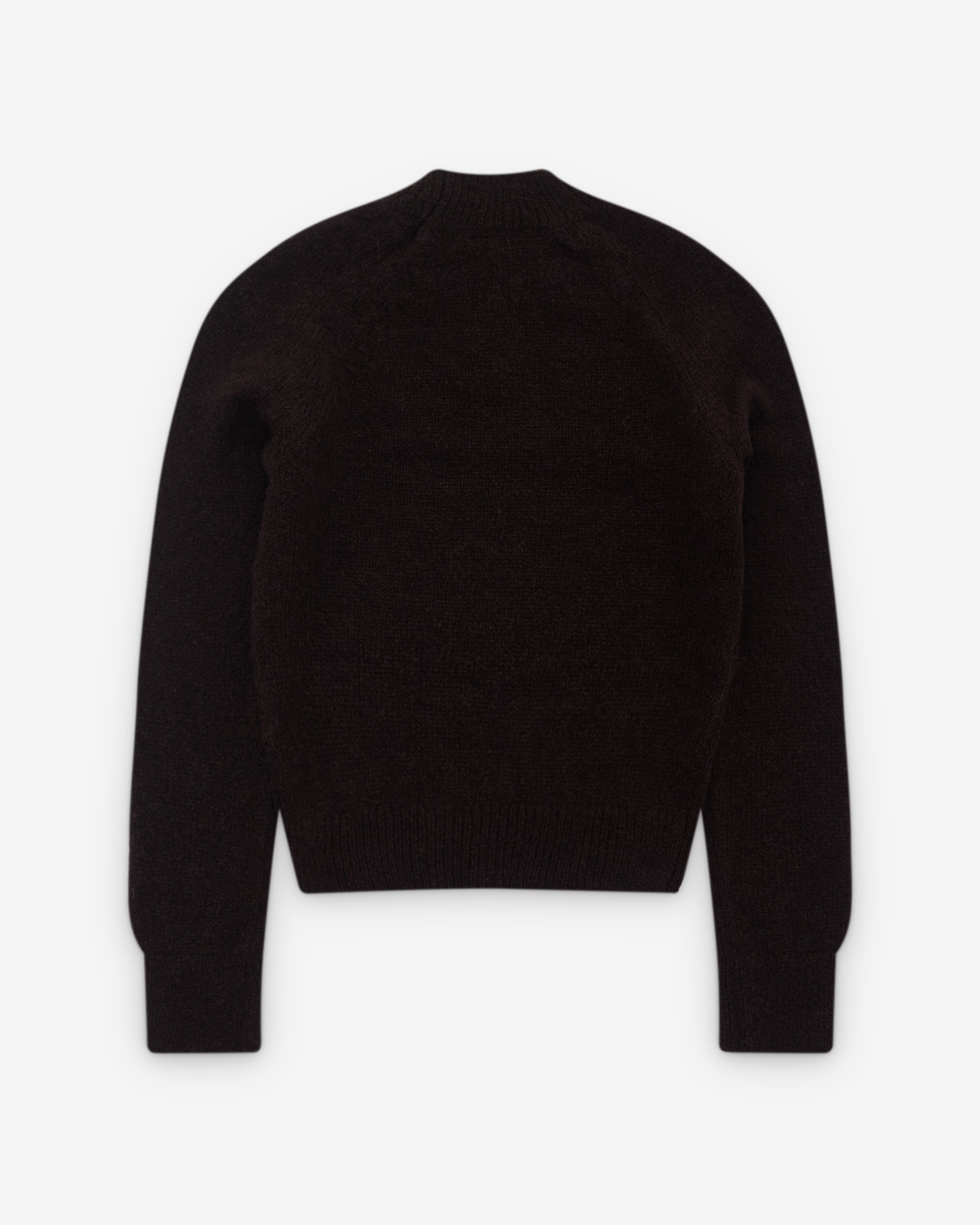 Dries Van Noten: Women's Fitted Sweater (Dark Brown) | DSML E-SHOP