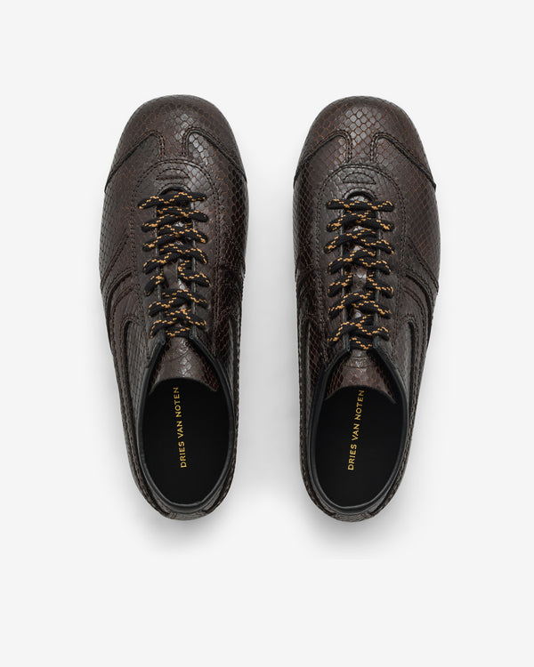Dries Van Noten - Women’s Leather Sneakers - (Dark Brown)