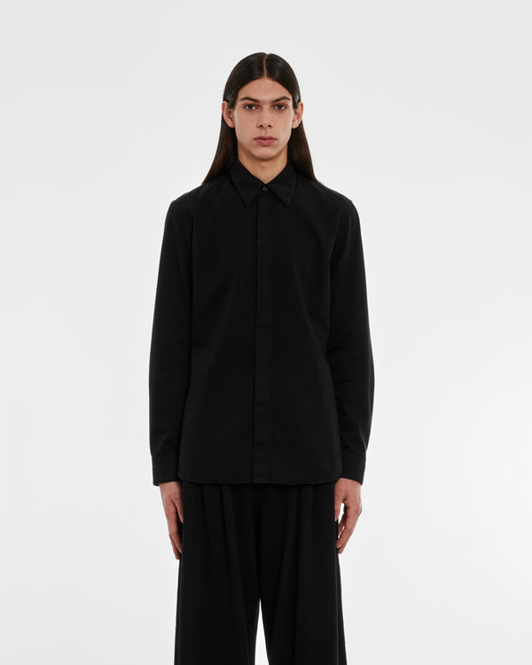 Dries Van Noten - Men’s Long Sleeve Shirt - (Midnight)