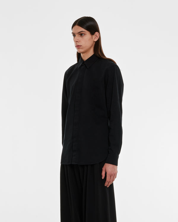 Dries Van Noten - Men’s Long Sleeve Shirt - (Midnight)