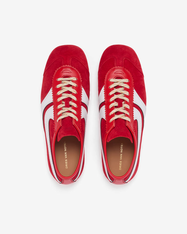 Dries Van Noten - Men's Suede Sneakers - (Red)