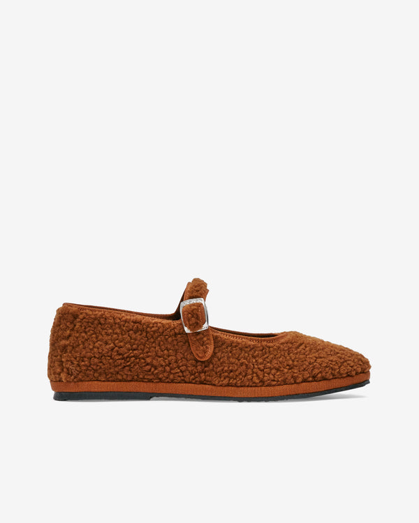 Drogheria Crivellini - Women's Fleece Mary Jane Shoes - (Brown)