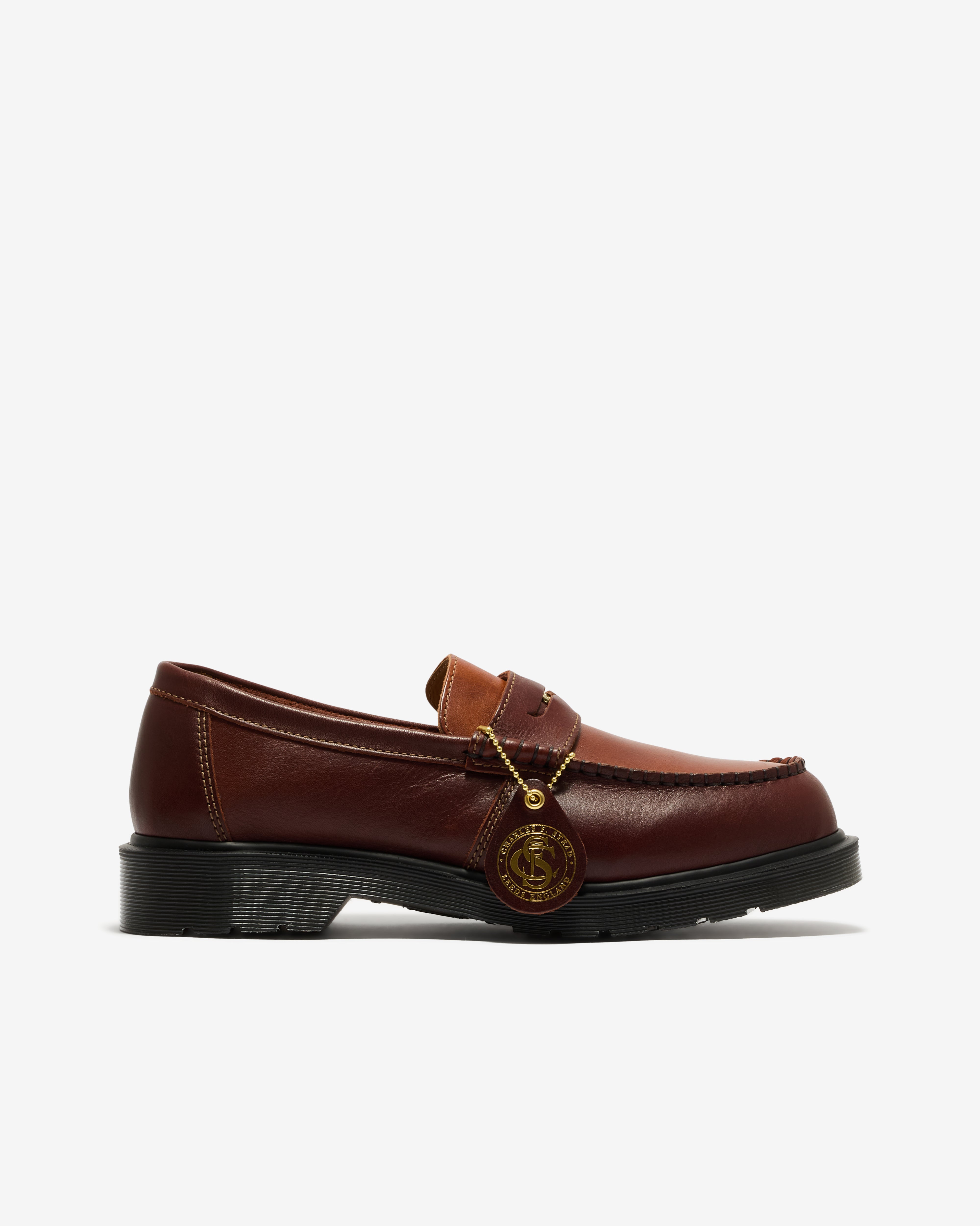 Dr. Martens Penton ダークブラウン ローファー UK4 Dr. Martens: Men's Penton Classic Loafers (Brown/Amber