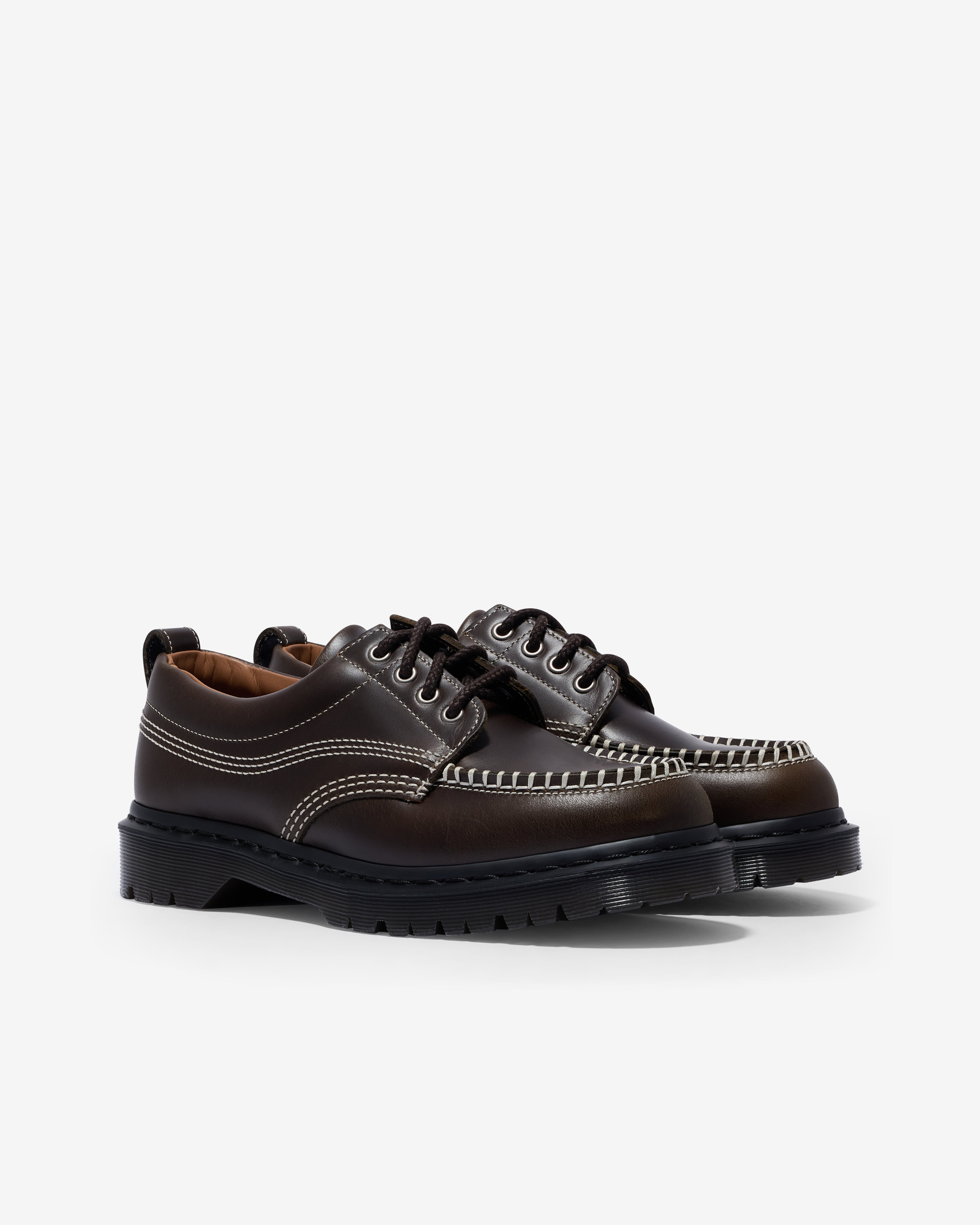 ドクターマーチン　lowell オリーブ　UK8 LOWELL LEATHER MOC TOE SHOES in Dms Olive | Dr. Martens