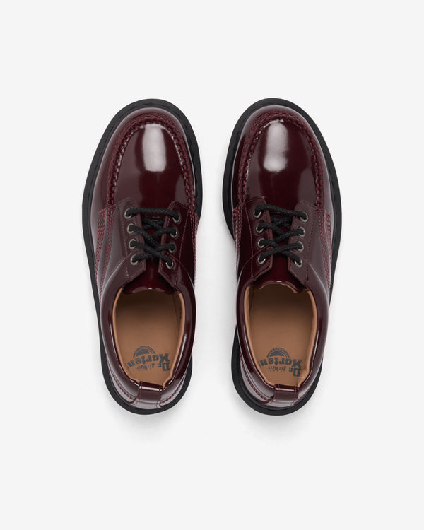 Dr. Martens - Men's Lowell Moc Toe Shoe - (Cherry Red)