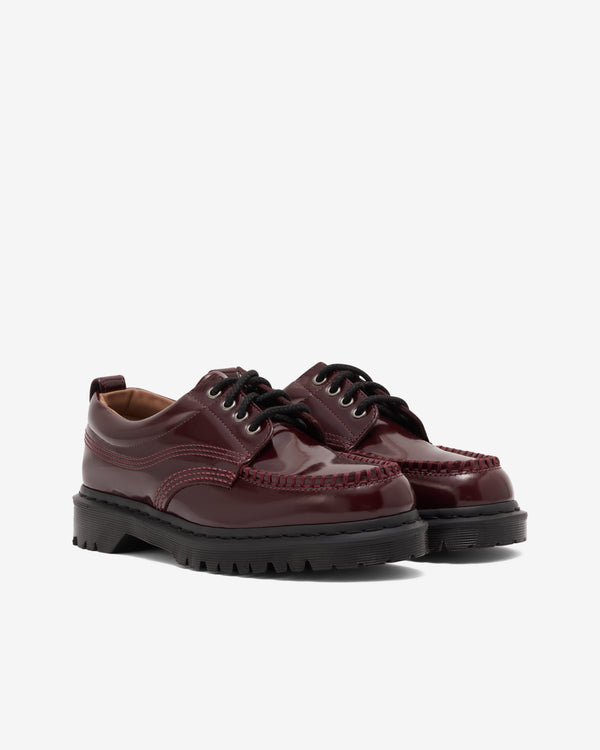 Dr. Martens - Men's Lowell Moc Toe Shoe - (Cherry Red)