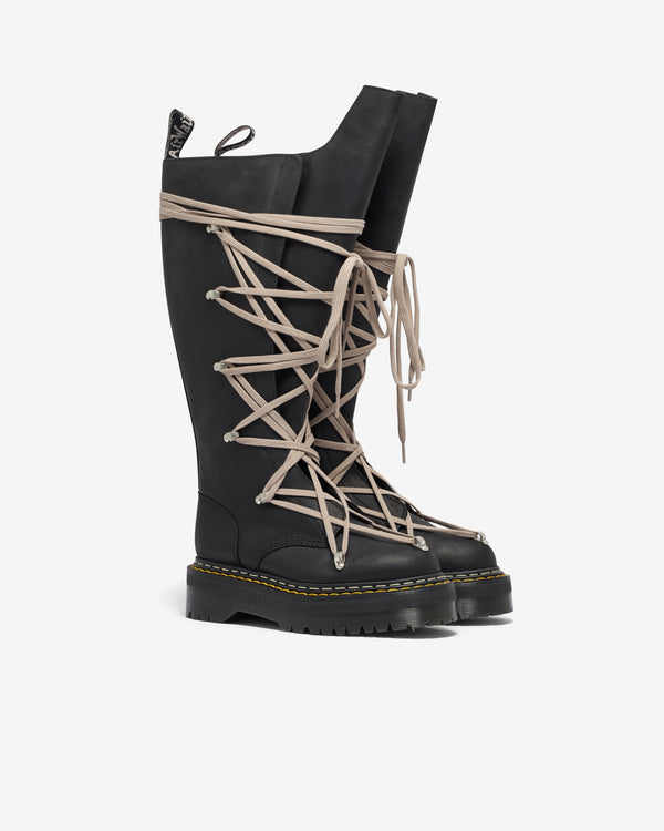 Rick Owens - 1B60 Quad Sole Pentalace Boot - (Black)