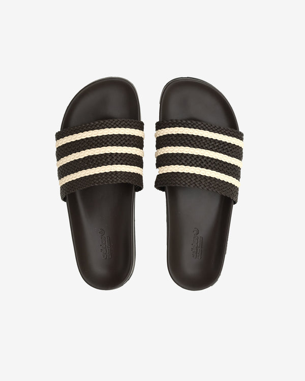 Adidas - Wales Bonner Men’s Adilette Slide - (Dar Brown/Wonder White)
