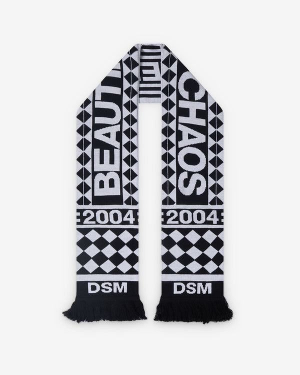 DSM Kei Ninomiya - Beautiful Chaos Football Scarf - (Black/White)
