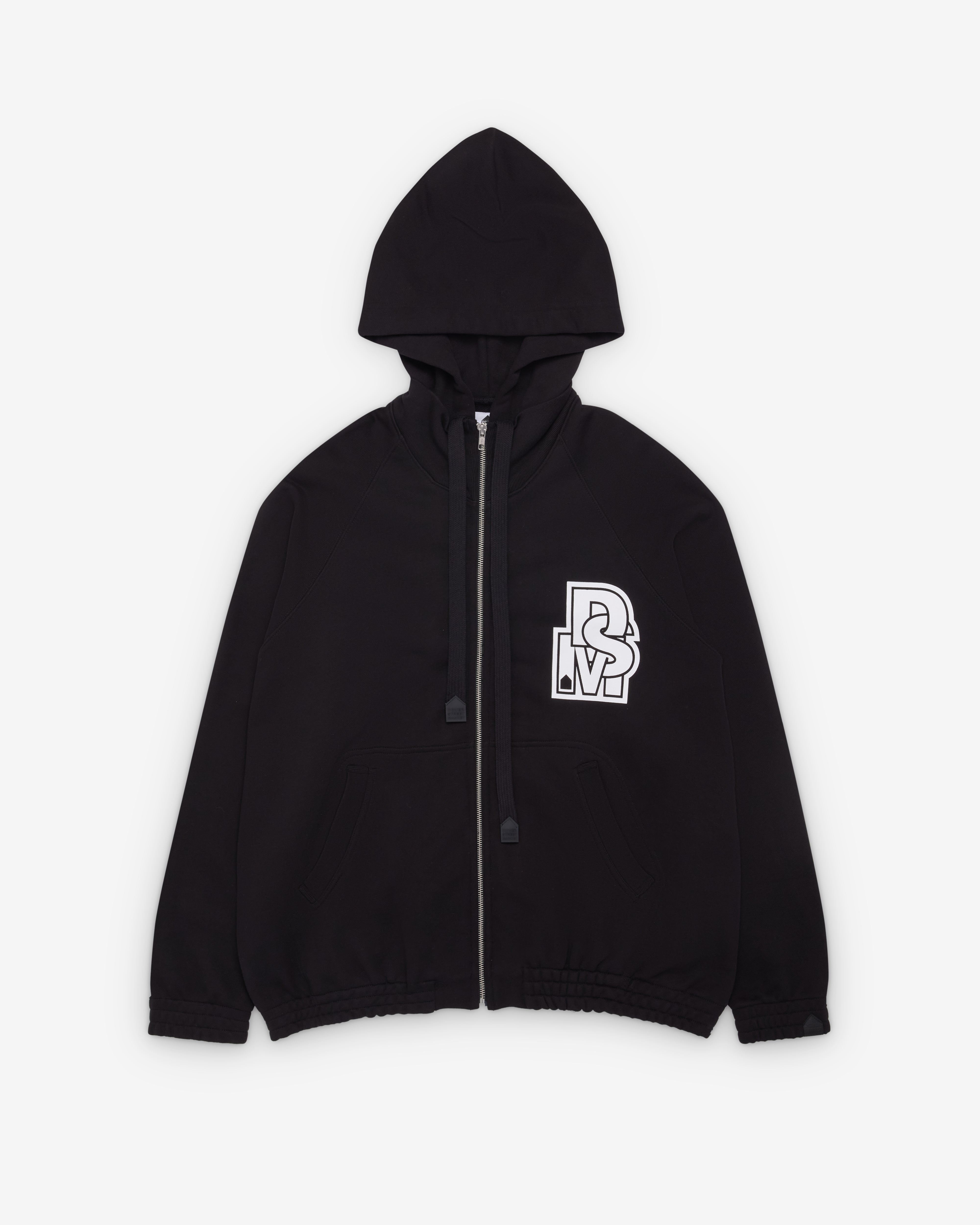 DSM Kei Ninomiya: Zipped Hoodie (Black) | Dover Street Market London