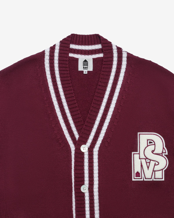 DSM Kei Ninomiya - Oversized Cardigan - (Burgundy)