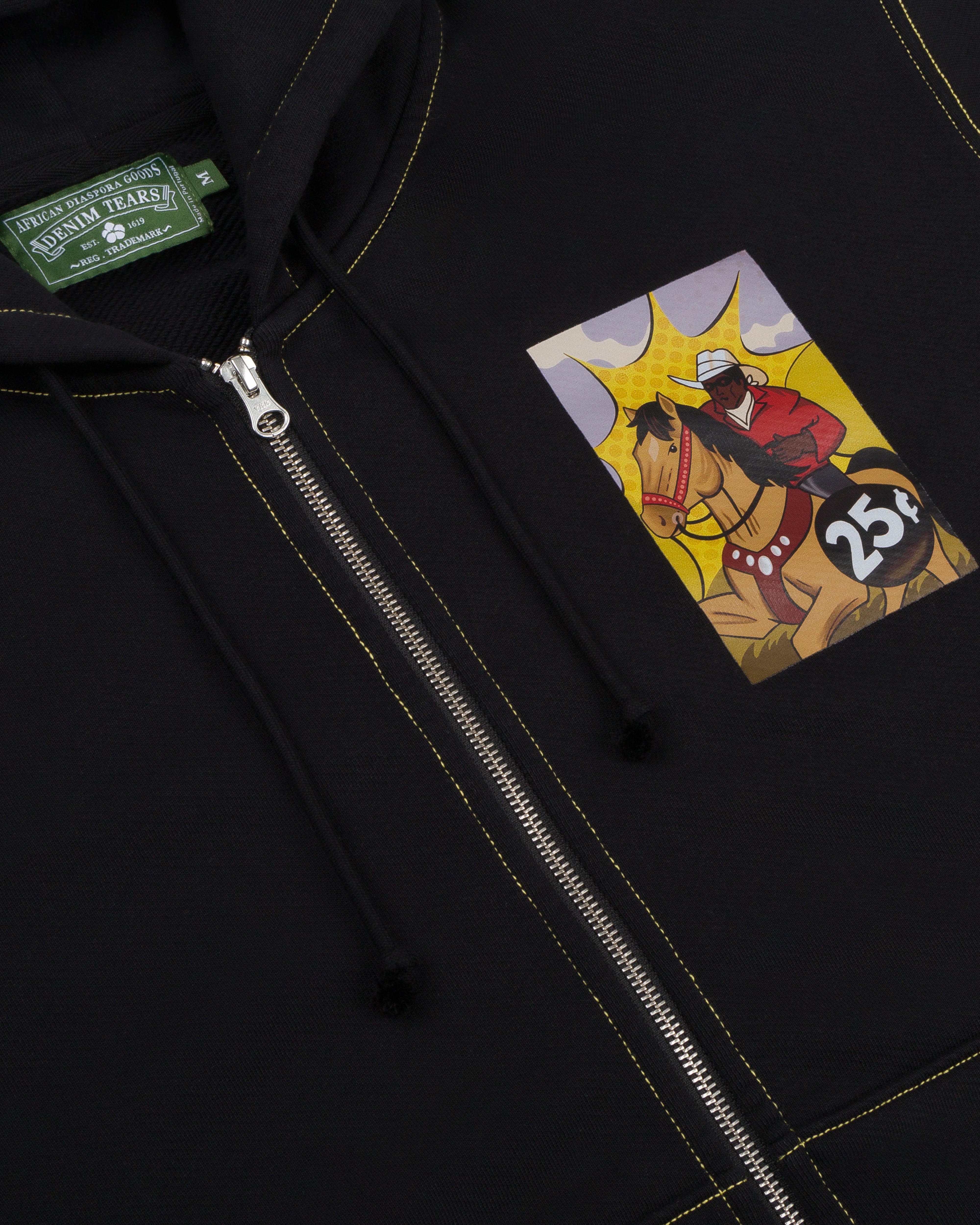 Labyrins Dont Cry Horse Zip Hoodie Navy Labyrins Dont Cry Horse