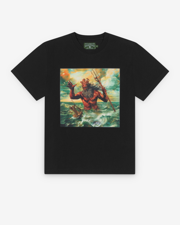 Denim Tears - Men's Black Poseidon T-Shirt - (Black)