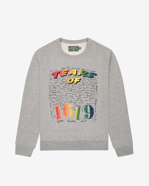 Denim Tears - Men's Tears Of 1619 Crewneck - (Grey)