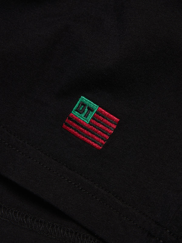 Denim Tears - Men's Long Sleeve Flag Tee - (Black)