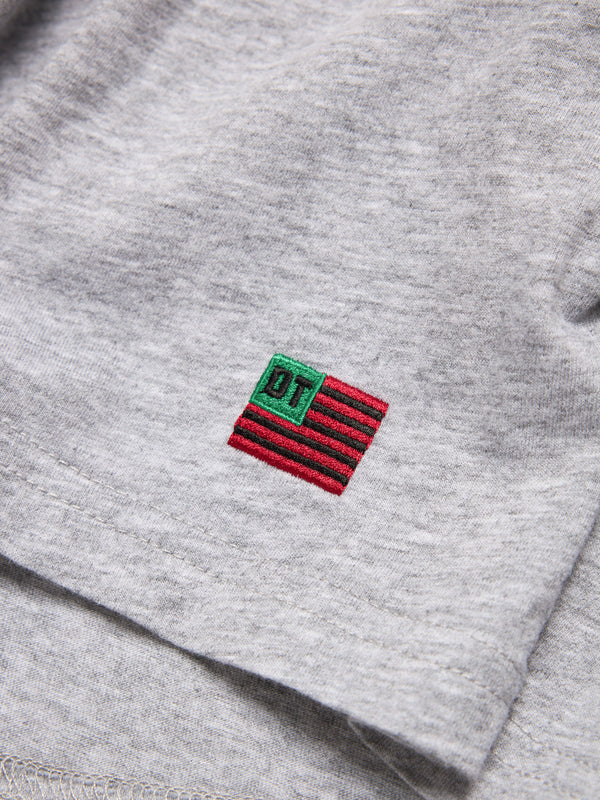 Denim Tears - Men's Long Sleeve Flag Tee - (Grey)