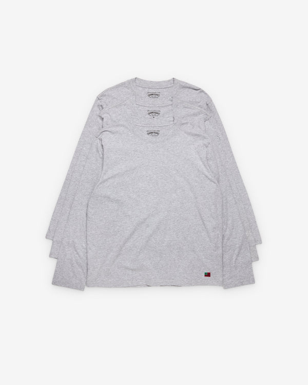 Denim Tears - Men's Long Sleeve Flag Tee - (Grey)