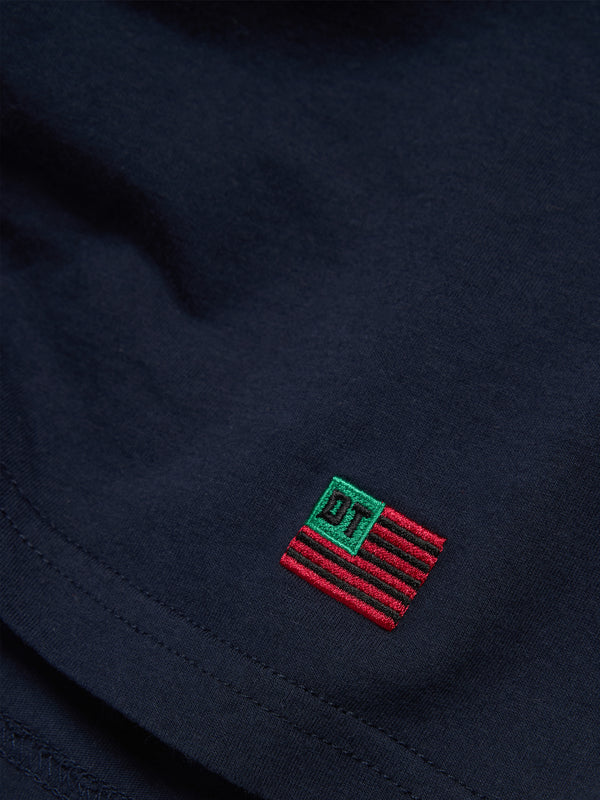 Denim Tears - Men's Long Sleeve Flag Tee - (Navy)