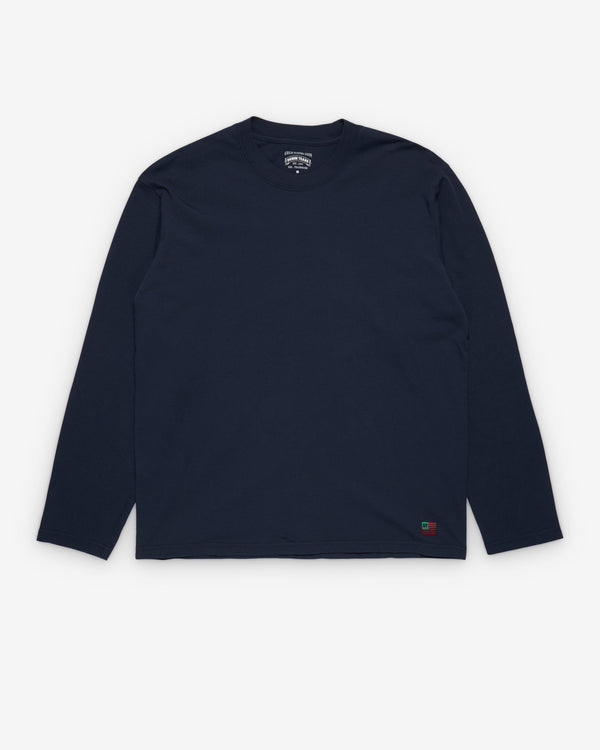 Denim Tears - Men's Long Sleeve Flag Tee - (Navy)