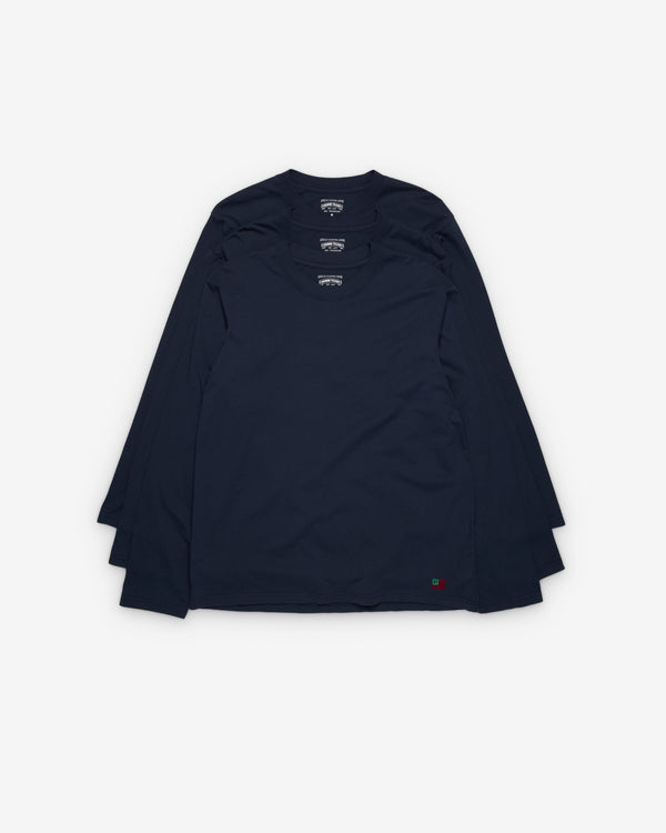 Denim Tears - Men's Long Sleeve Flag Tee - (Navy)