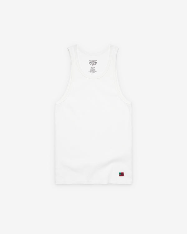 Denim Tears - Men's Ribbed Flag Tank - (White)