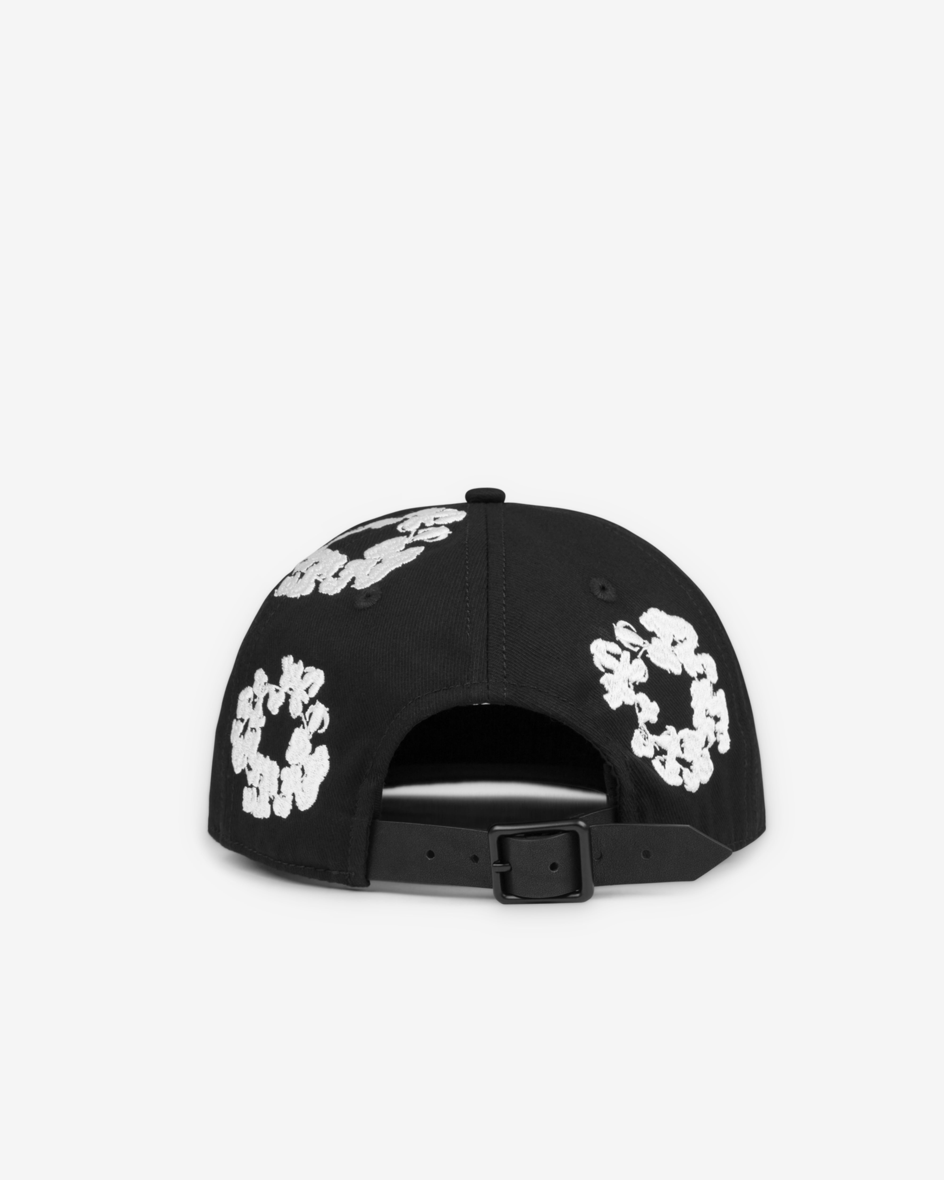 帽子 DENIM TEARS Denim Wreath Cap Black Denim Tears Rhinestone Wreath Trucker Hat Black Men's - US
