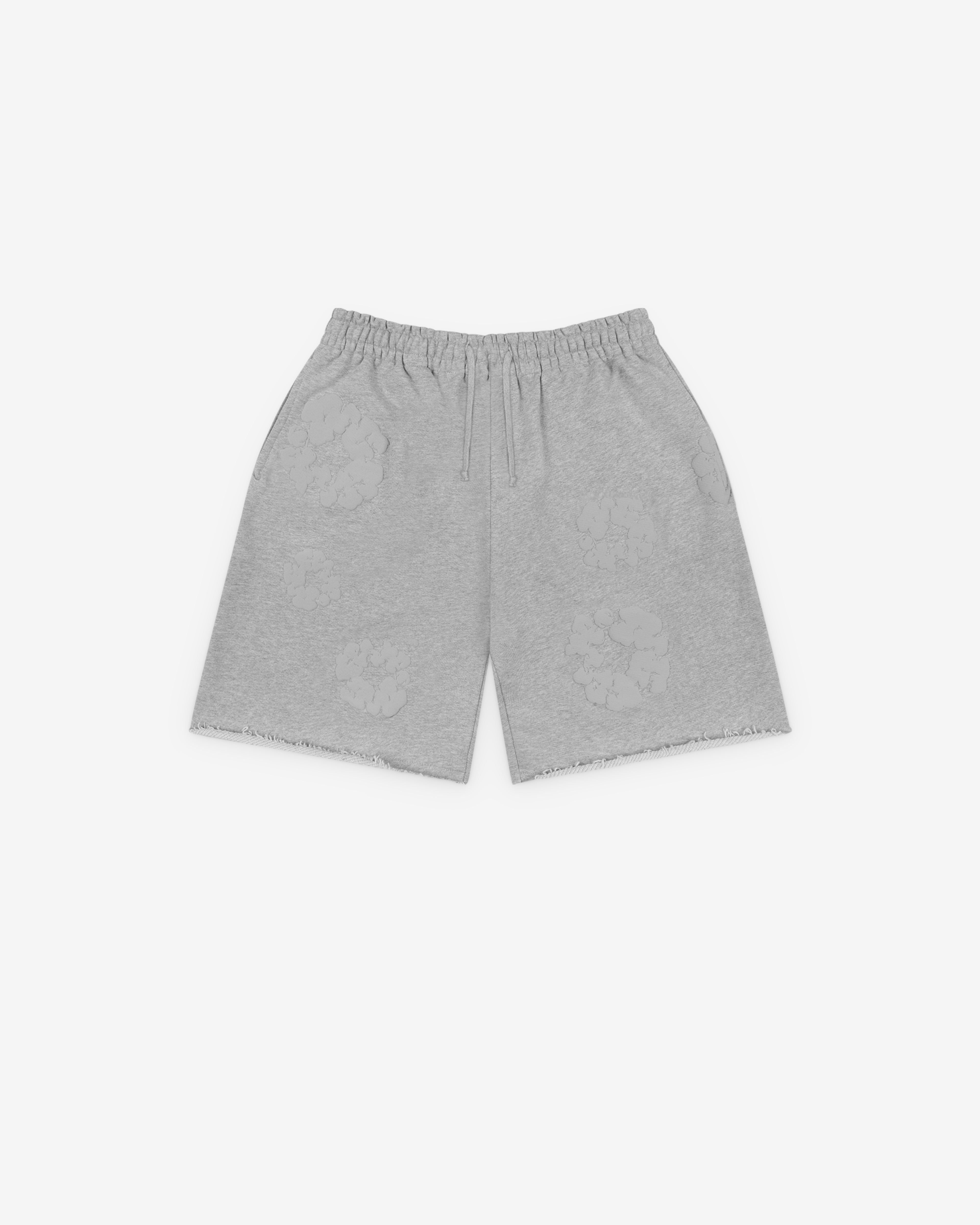 Denim Tears: Men's Mono Wreath Sweatshort (Grey) | Dover Street