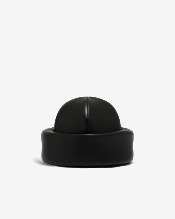 Duran Lantink - Women’s Padded Leather Beanie - (Black)