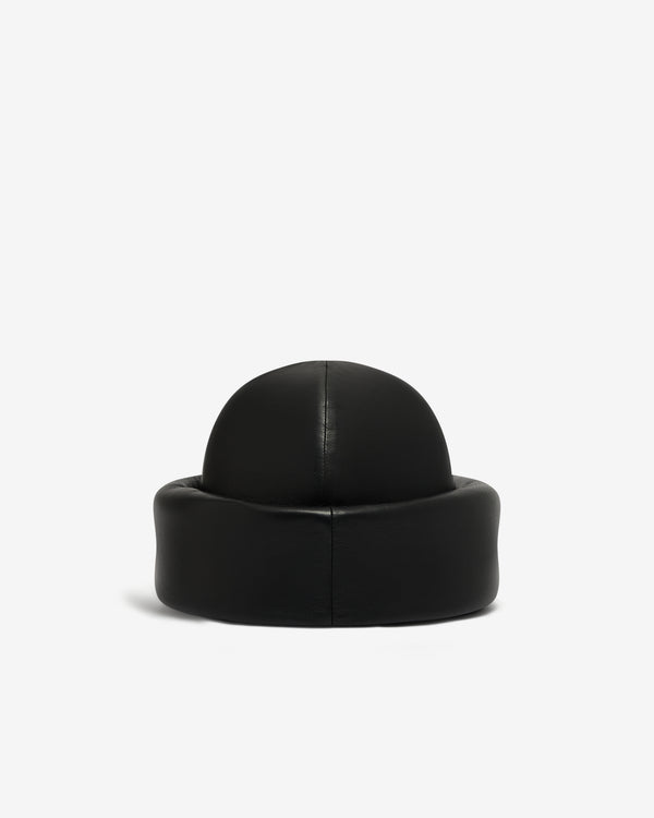 Duran Lantink - Women’s Padded Leather Beanie - (Black)