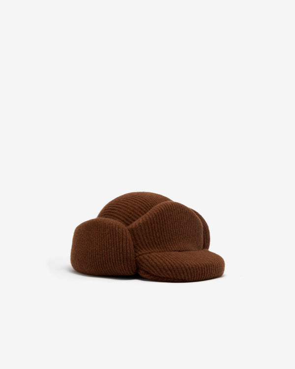 Duran Lantink - Women’s Padded Knitted Wool Cap - (Brown)